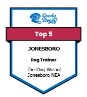 Goody Doggy badge - Top 5 dog trainer in Jonesboro